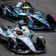Stoffel Vandoorne and Oliver Turvey at the 2022 London ePrix.